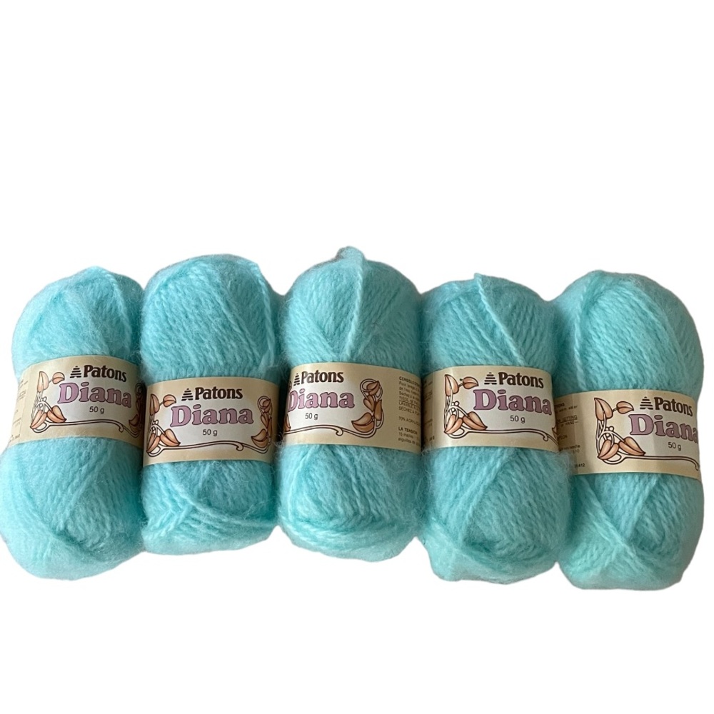 Patons Diana Yarn Robin Egg Blue NEW (Lot 2)
